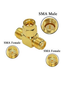 SUNSAR 4PCS SMA Connectors kit 2 Type SMA Adapter Splitter 2-Way SMA Male to Dual Female+SMA Splitter Antenna Adapter 3 Way Aadpter Antenna Converter  - Image 3
