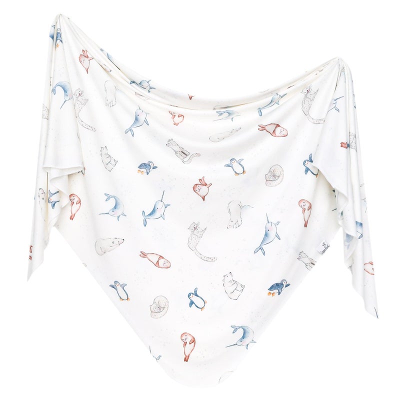 Copper Pearl Swaddle Blankets for Newborns Soft Stretchy Receiving Blankets for Boys and Girls Large 46 x 46 Inch Baby Blankets Lightweight and Breathable Swaddles Arctic Wonder - Image 2