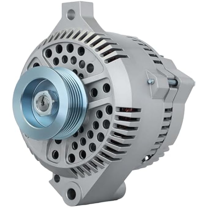 BDELI New Alternator Compatible with Ford 1994-2000 Mustang, 1994-1997 Thunderbird, Mercury 1994-1997 Cougar, 130A 12V CW, 3.8L, F4PU10346BA F4PZ10346B 7771-6G2 - Image 1