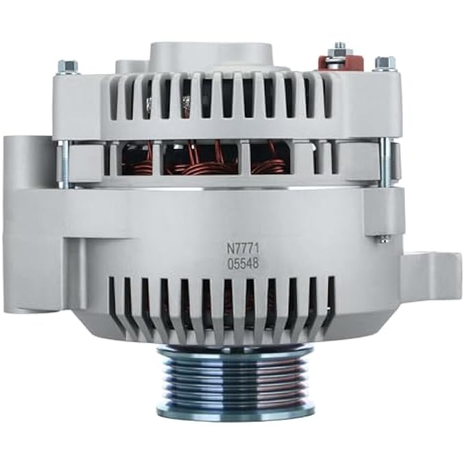 BDELI New Alternator Compatible with Ford 1994-2000 Mustang, 1994-1997 Thunderbird, Mercury 1994-1997 Cougar, 130A 12V CW, 3.8L, F4PU10346BA F4PZ10346B 7771-6G2 - Image 3