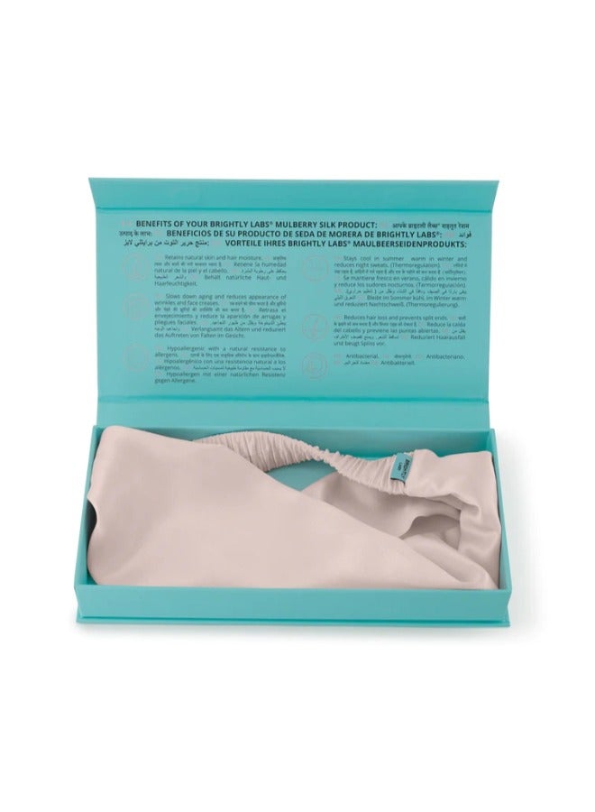 BRIGHTLY LABS Silk Headband in Silver Grey (One Size) - 22 Momme Pure Mulberry Silk Fashion Headband for Women, Delicate, Lightweight, Versatile Hairband, Non Slip Head Wraps Great for Sports, Yoga - Image 5