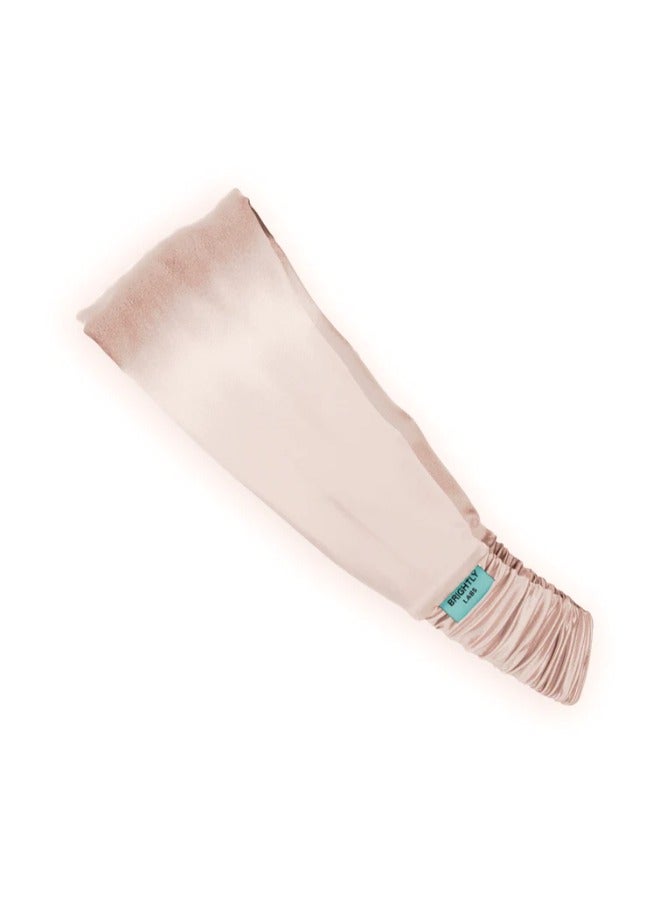 BRIGHTLY LABS Silk Headband in Silver Grey (One Size) - 22 Momme Pure Mulberry Silk Fashion Headband for Women, Delicate, Lightweight, Versatile Hairband, Non Slip Head Wraps Great for Sports, Yoga - Image 3