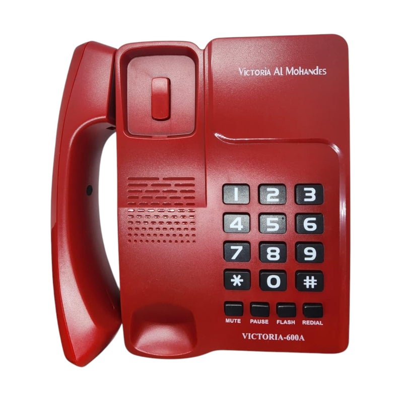 Victoria Al Mohandes Corded Telephone - 600A (Red) - Image 2
