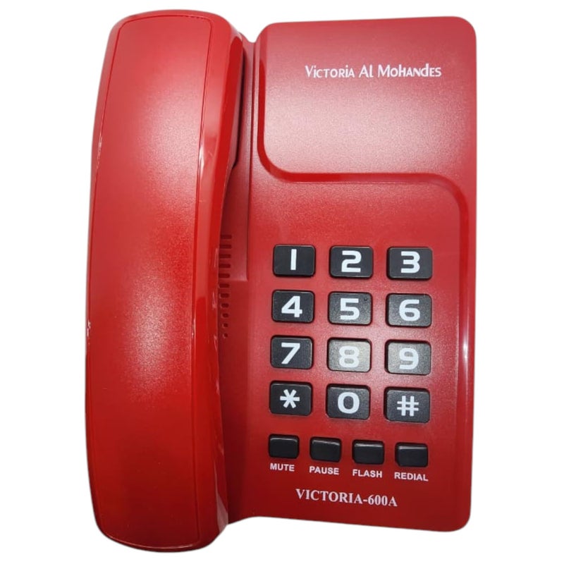 Victoria Al Mohandes Corded Telephone - 600A (Red) - Image 1