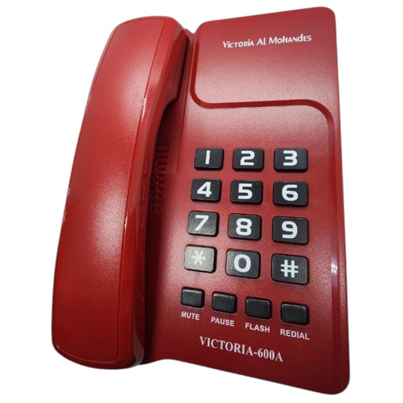 Victoria Al Mohandes Corded Telephone - 600A (Red) - Image 4