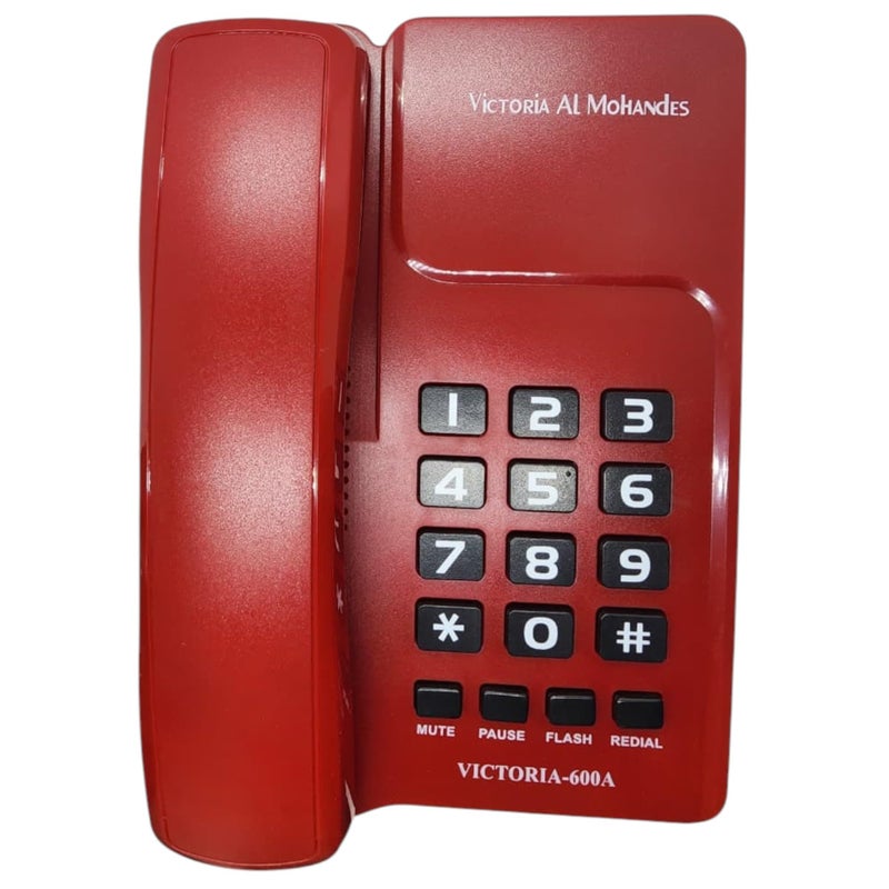 Victoria Al Mohandes Corded Telephone - 600A (Red) - Image 3