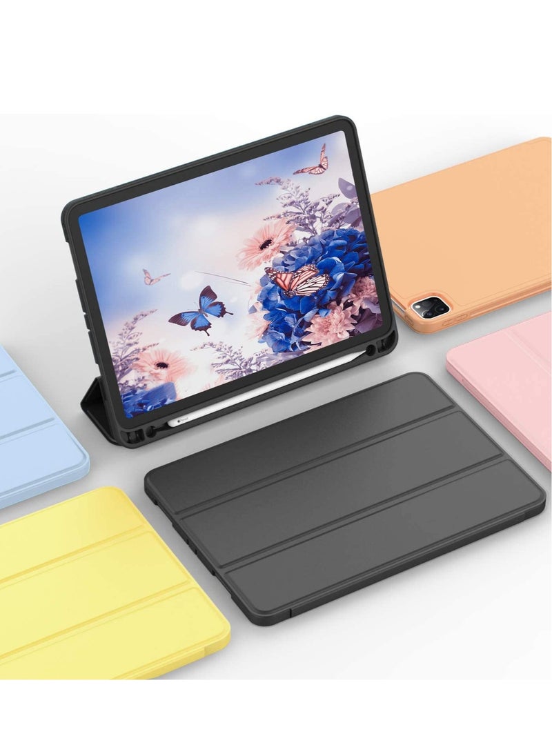 ELTRAZONE - iPad Pro 12.9 Case 2020 with Pencil Holder (4th Generation), Premium Protective Case Cover with Soft TPU Back and Auto Sleep/Wake Feature for 2020/2018 iPad Pro 12.9 (Black) - Image 1