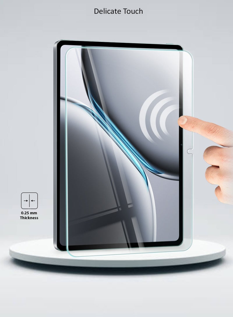 دبليو تيك واقي شاشة زجاجي مقوى من السلسلة OnePlus Pad 2 مقاس 12.1 بوصة 2024 من السلسلة المميزة بغطاء كامل بغطاء كامل (TSGPCN) - شفاف - Image 3