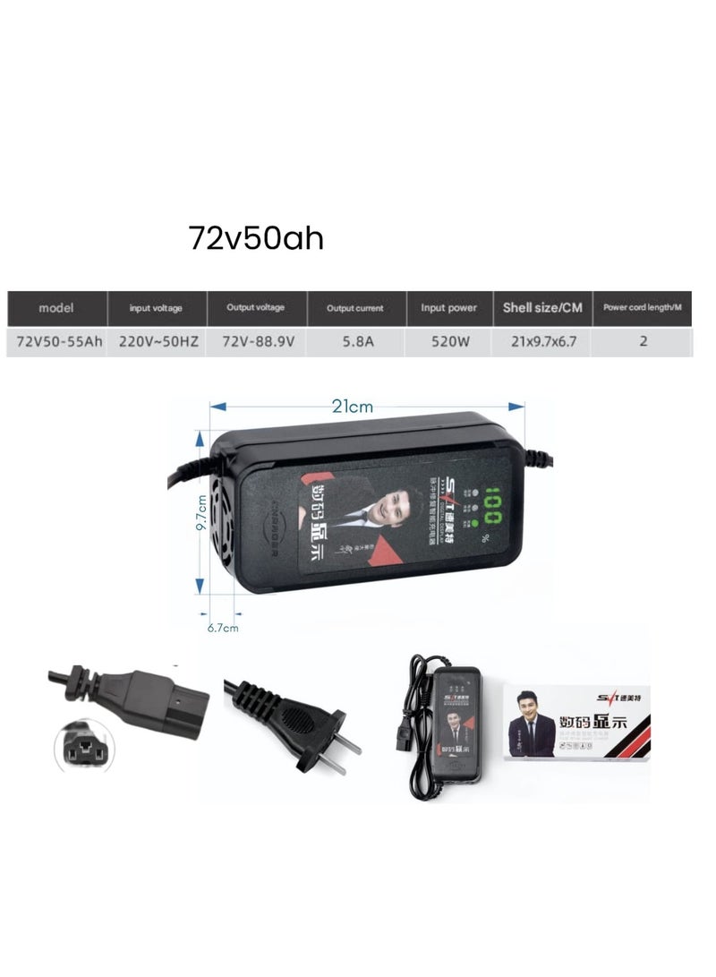 SCOOTER BATTERY CHARGER 72 VOLT - 50AH - Image 2