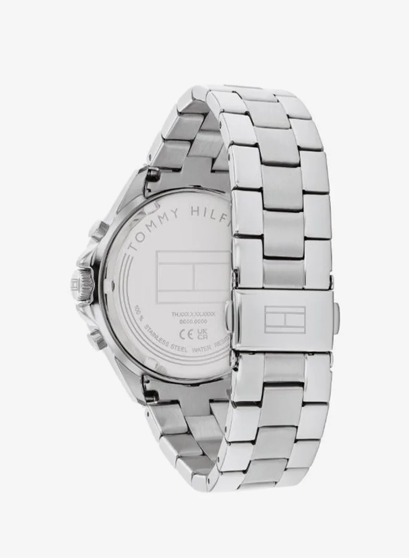 Tommy Hilfiger  Women's Quartz Multifunction Watch, Silver Dial, Stainless Steel Strap for Women | Best Price UAE