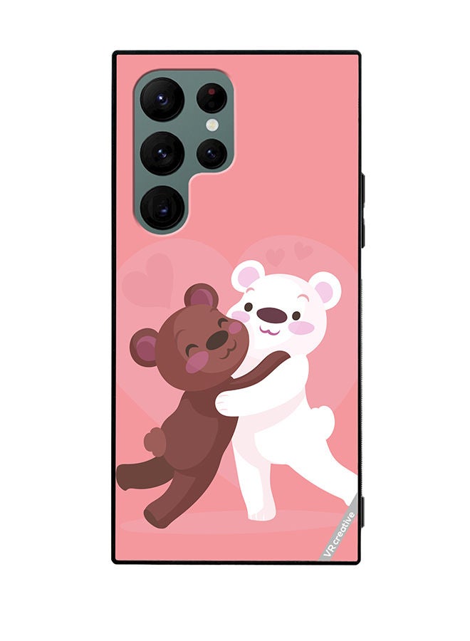 VR CREATIVE Protective Case Cover For Samsung Galaxy S22 Ultra 5G Love Bear Design Multicolour - Image 1
