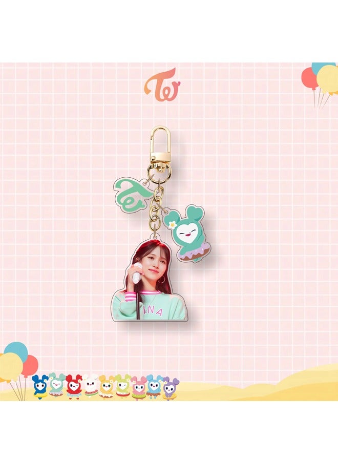 NIBEMINENT TWICE Acrylic Keychain Bag Pendant 