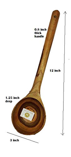 ARMAN SPOONS Believe in Quality Dosa Roti Spoon Spatula Set of 2 Genuine Teak Wood Cooking Spatulas Ladles Wooden SpoonsSpatula for Pan Nonstick Set 1 - Image 2