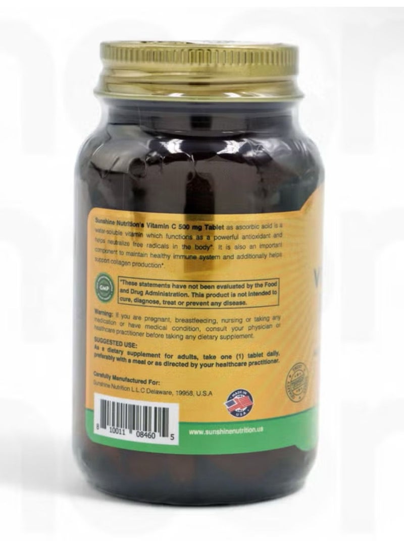 SUNSHINE NUTRITION Vitamin C 500Mg With Rosehips (100 Tab) - Image 2