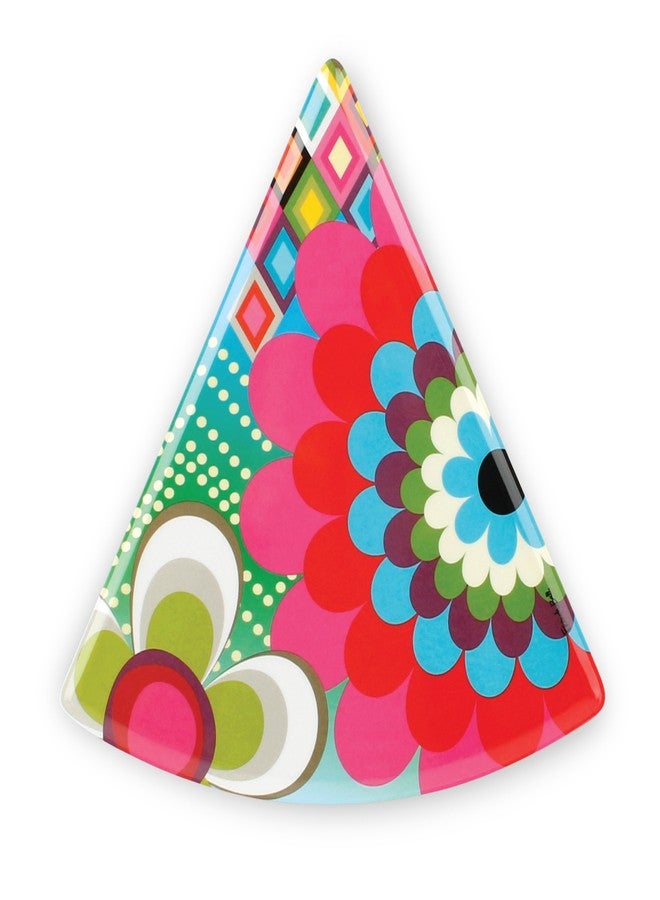 French Bull 8" Melamine Dinnerware Colorful Dessert Pie Cake Pizza Slice Plate - Mosaic - Image 1