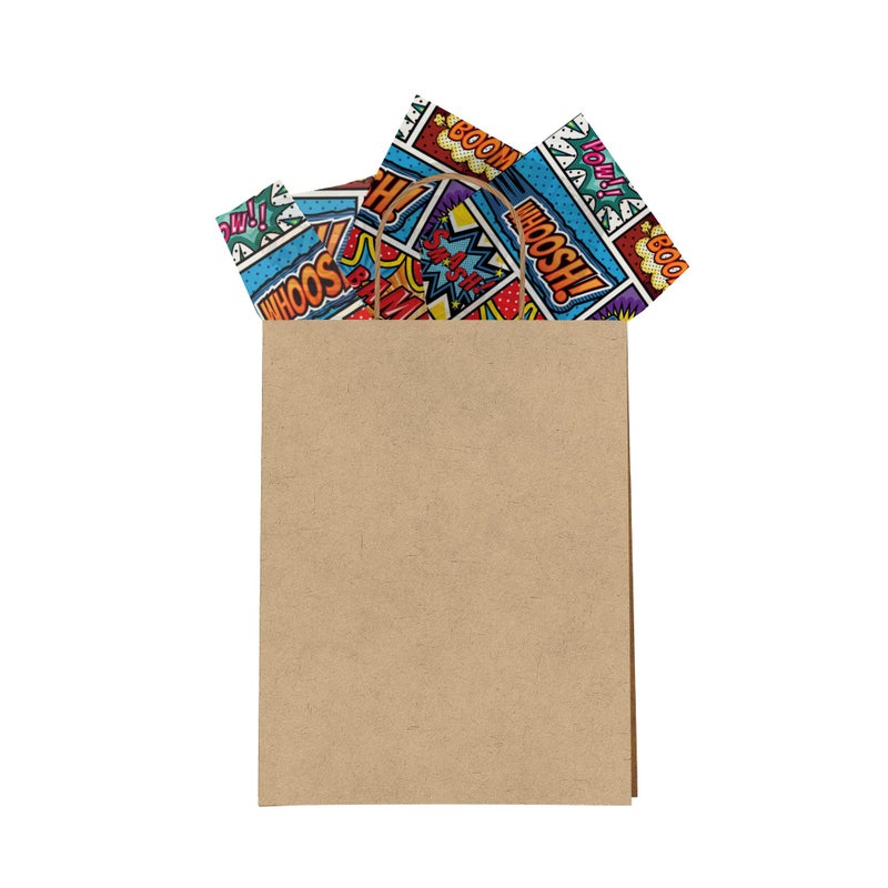 Pro Supply Global Superhero Comic Book Printed Tissue Paper for Boy's Gift Bags or Boxes and Wrapping - Bulk Decorative Art Tissue Paper for Packaging and Gifting | 24 Sheets 20" x 30" - Image 4