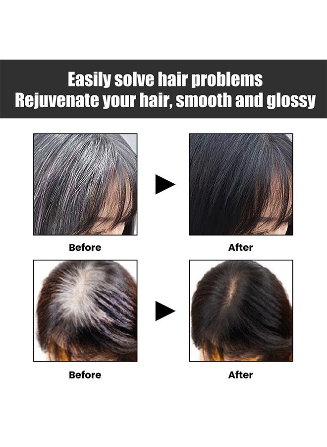 OUHOE Black Hair Soap Gray Hair Reverse Bar for Stronger, Smoother, and Shinier Hair - Image 5