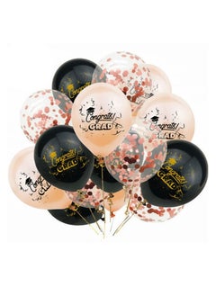 Brain Giggles Brain Giggles Graduation Balloon Decoration Rose Gold (Pack of 15  - Image 1
