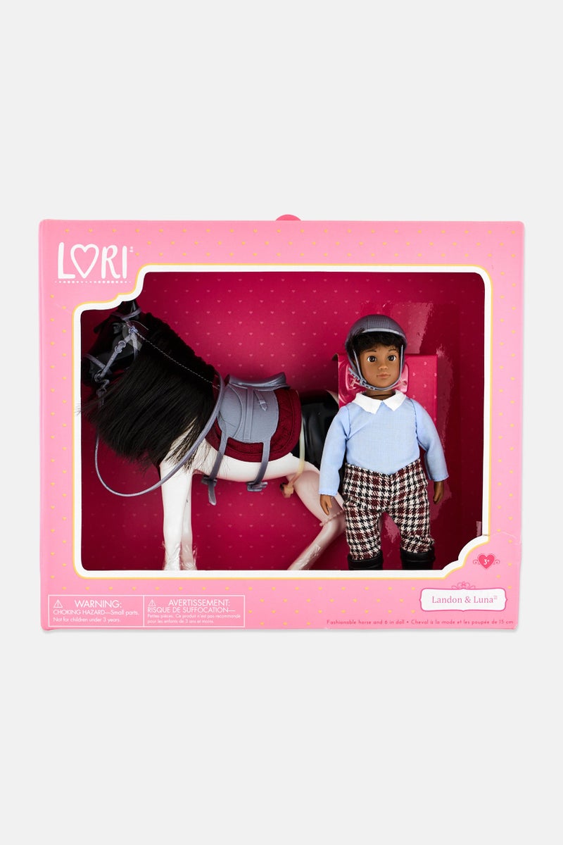 LORI Landon  Luna - Mini Boy Doll And Toy Horse Set - Image 1