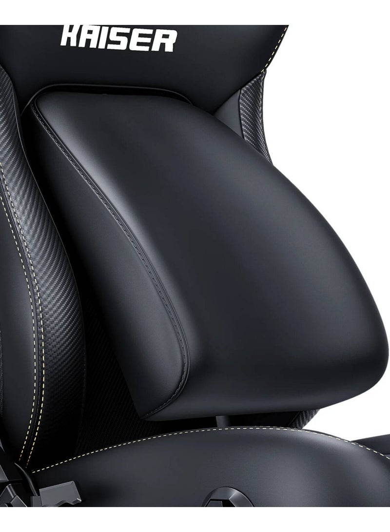 AndaSeat Kasier 4 Series Premium Gaming Chair, 5° Sloping Seat Base, Pop-out Lumbar, 5D Armrests, Up to 180kg Max Weight, Premium PVC Leather, XL, Elegant Black | AD12YDDC-XLL-20-B-PV/C - Image 4