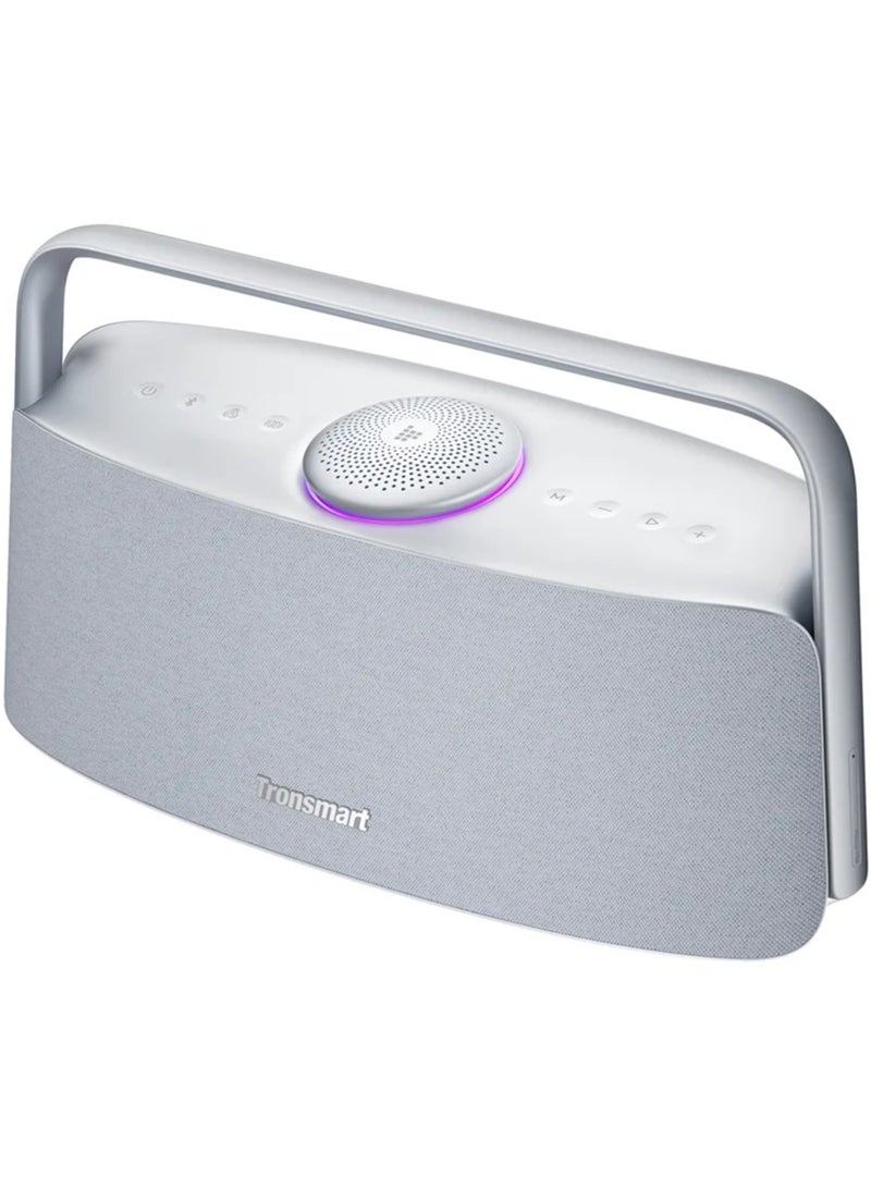 Tronsmart Fitune X30, Home Audio Speaker, 80W High-Resolution Powerful Portable Bluetooth Speaker, IPX6 Waterproof Protection, APP Control, TWS, Handle - Sky Gray - Image 1