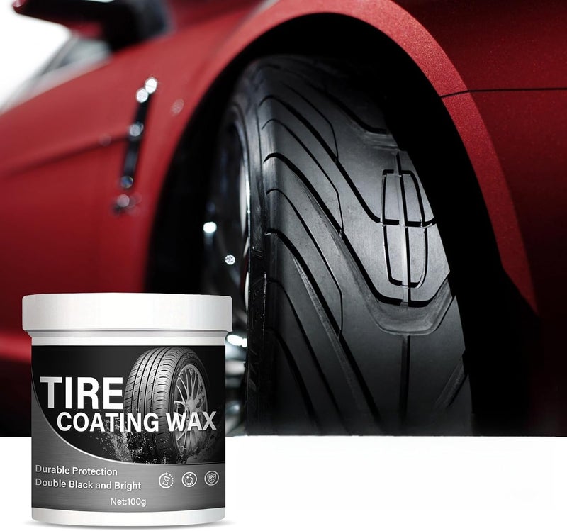 JDLYEVER Tire Coating Wax 100g Superior Tire Cleaning Clean & Shiny, Rust Removal and Conversion, Deep Penetration, Long-lasting Protection, Enhances Appearance, Removes Dirt, Grime, Rust, and Stains - Image 1