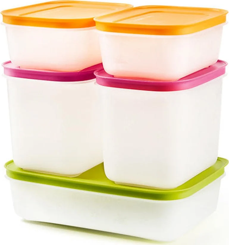 Tupperware Alaska Refrigerator Storage Container Set of 5