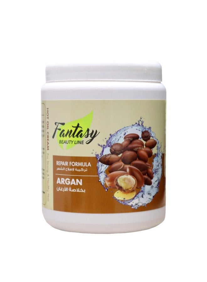 Fantasy BEAUTY LINE كريم زيت الأركان الساخن 1000 مل - Image 1
