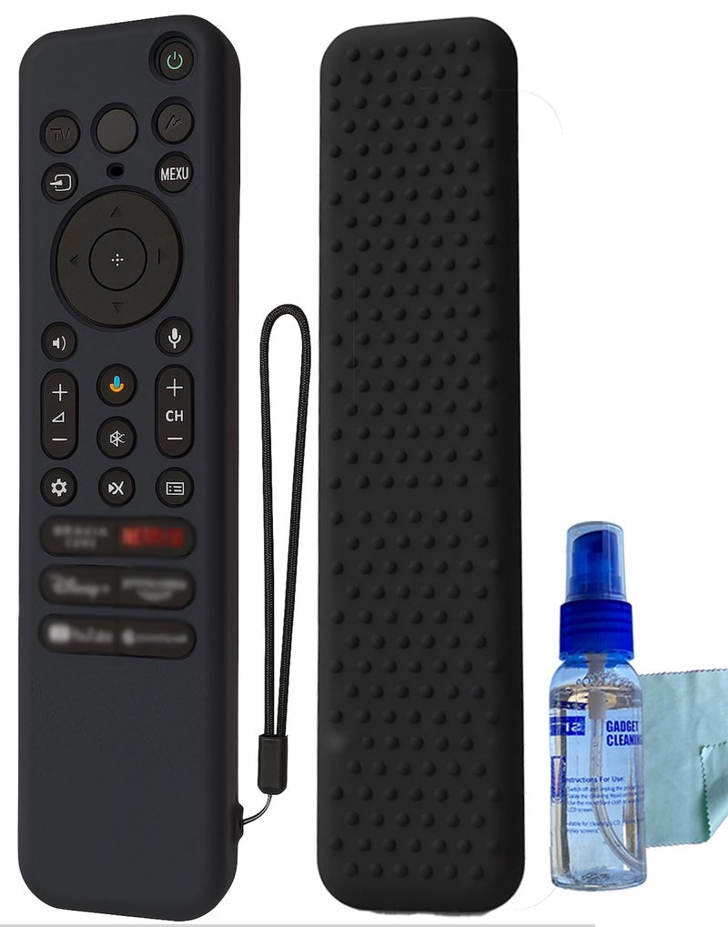 smashtronics Silicone Case Cover for Sony TV Remote Control, Sony Remote Cover for RMF-TX811D / TX900 MG3 / TX800U 2024 BRAVIA Series (RMF-TX910U Black) - Image 1