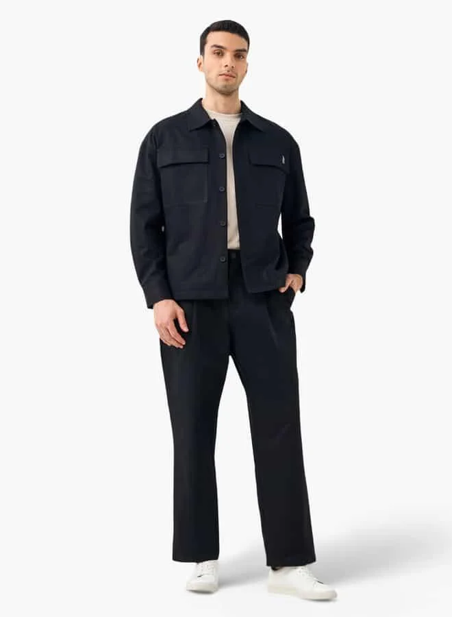 Emperor Emperor Shacket with Pockets and Button Closure