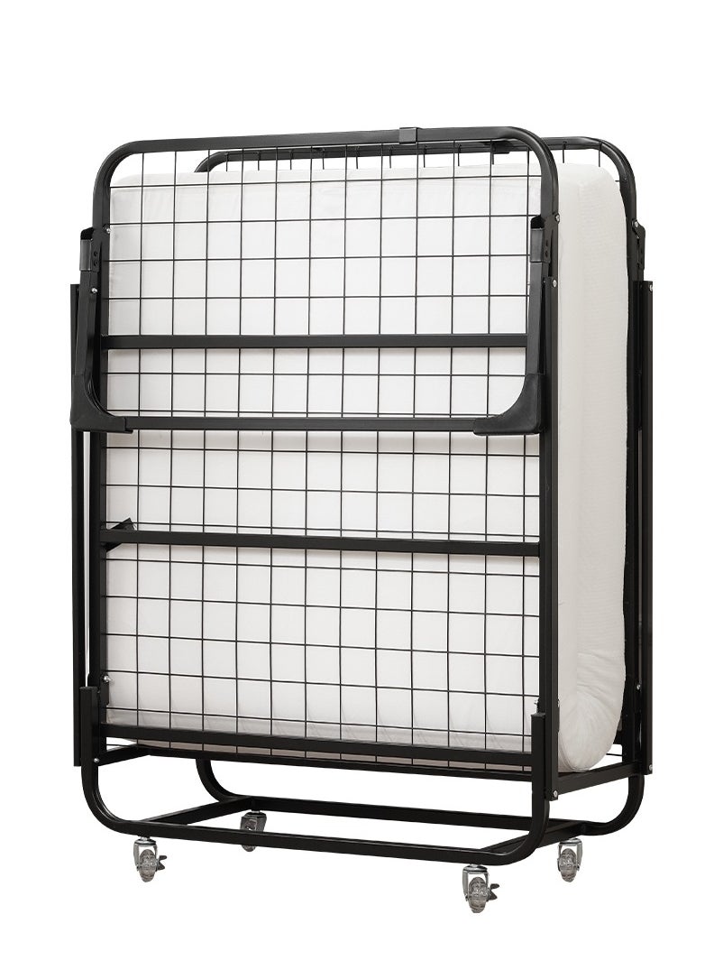 Generic - Belford Value Folding Bed with Mattress Portable Foldable with Fold-up Metal Frame 190 X 78 X 35cm - Image 1