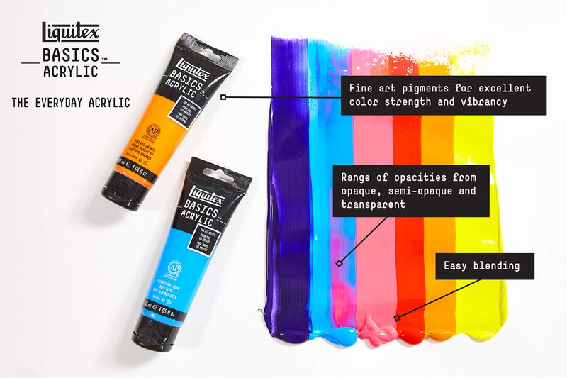 Liquitex Basics Acrylic Paint Tube 48 X 22Ml, Multicolor - Image 5