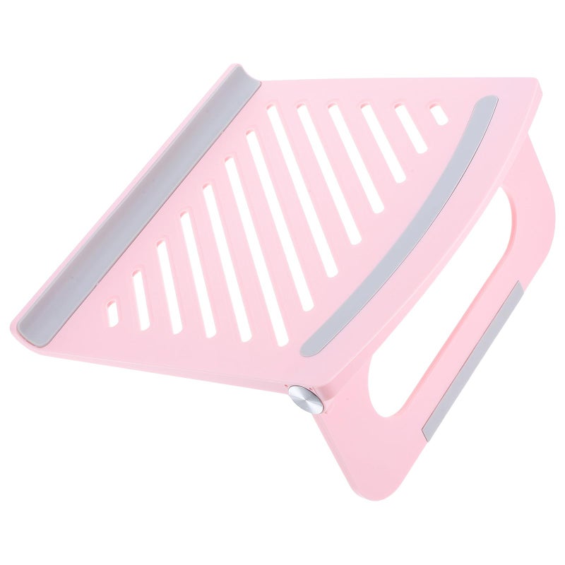 Adjustable Foldable Laptop Stand Pink Multi Angle Ventilated for Home Office - Image 2