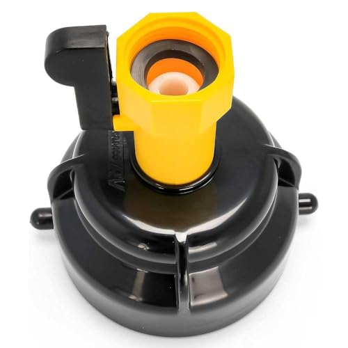 Camco RV Sewer Hose Rinse Cap | Features a Convenient Shut-Off Valve for Water Flow Control, Firmly Locks onto the RV Sewer Hose Bayonet Fitting, and Rinses RV Sewer Hose Before Storage (39533) - Image 2