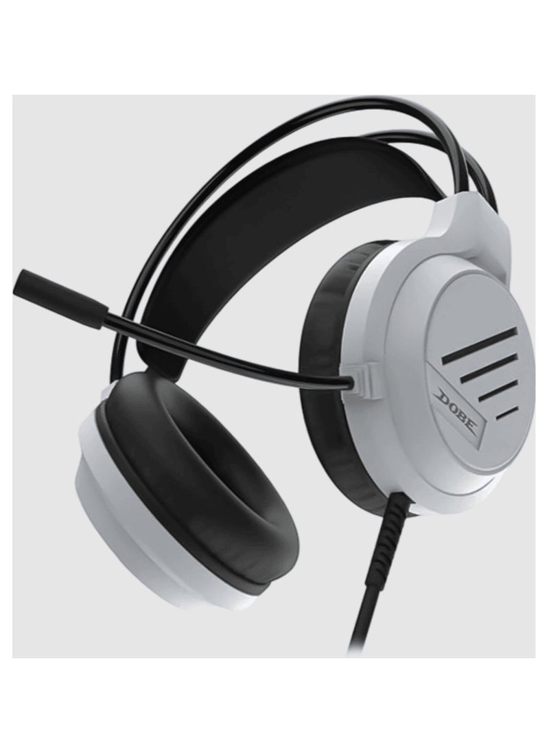 DOBE Dobe TP5-3592 Black&White 3.5MM Headphones - Compatible with P5/P4/PC/XBOX Series Controller/Switch Console (Black and White)  - Image 3