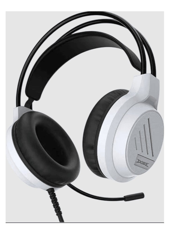 DOBE Dobe TP5-3592 Black&White 3.5MM Headphones - Compatible with P5/P4/PC/XBOX Series Controller/Switch Console (Black and White)  - Image 4