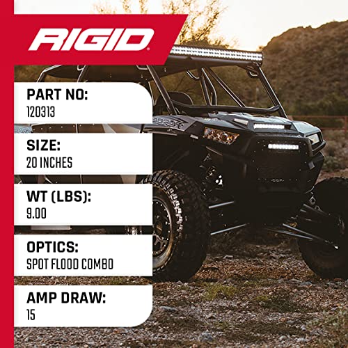 RIGID Industries E-Series PRO LED Light, Spot/Flood Optic Combo, 30 Inch, Black Housing (130313) - Image 5