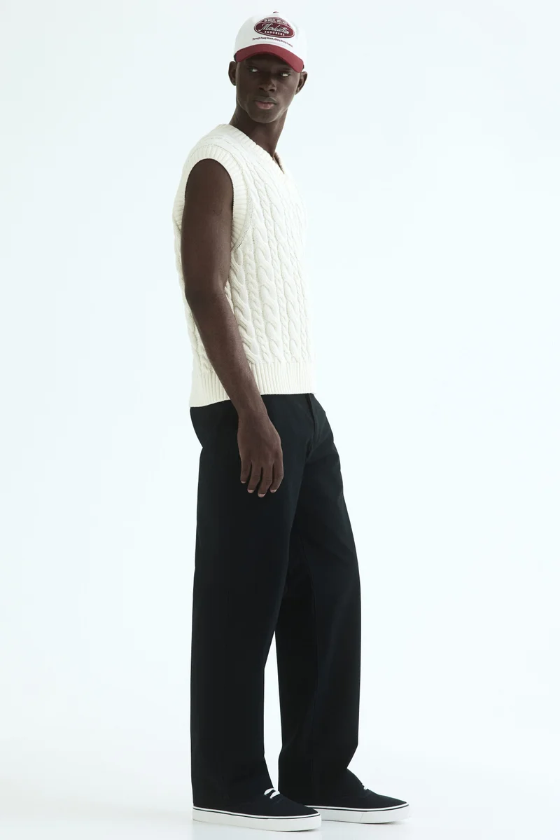 H&M  Relaxed Fit Cotton chinos for Men | Best Price UAE
