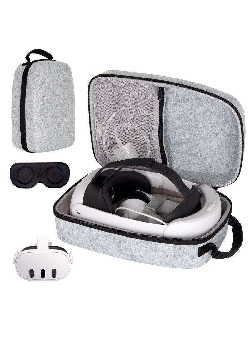 Hard Carrying Case for Meta Quest 3, Suitable for Travel and Home Storage, Portable Protection for Oculus Quest 3 with Elite Strap, Touch Controller and Other Accessories - Image 1