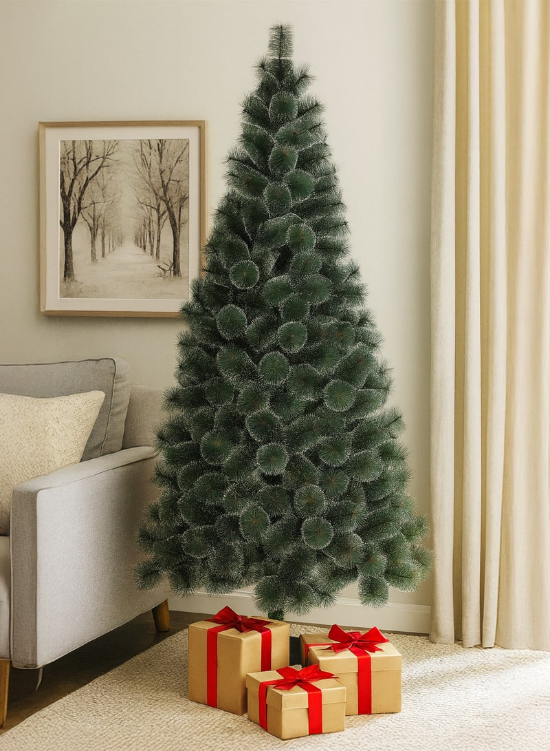 Toshionics 1.20M/3.9ft Artificial Ornamental Christmas Tree Fir Pine Fluffy Green with Snow on Tips with Metal Stand Perfect for Holiday Xmas Home Office Parties Decorations and New Year Party Indoor Outdoor Festival Celebration, Easy to Assemble - Image 4