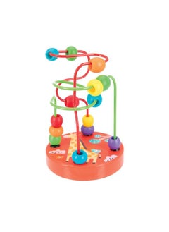 Nuby Coloful Mini Wooden Bead Maze Roller Coaster Early Educational Toy  - Image 4