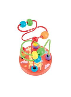 Nuby Coloful Mini Wooden Bead Maze Roller Coaster Early Educational Toy  - Image 3