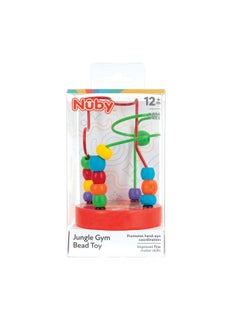 Nuby Coloful Mini Wooden Bead Maze Roller Coaster Early Educational Toy  - Image 5