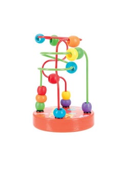 Nuby Coloful Mini Wooden Bead Maze Roller Coaster Early Educational Toy  - Image 2