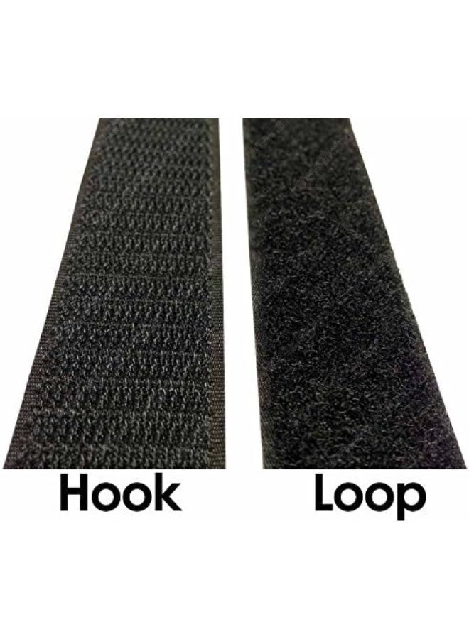 Hook and Loop Tape, Velcro Tape Adhesive Hook and Loop Strip Tape Self Adhesive Sticky Back Fastening Tape Heavy Duty Reusable Double Sided Sticky Back Fastening Tape,2cmx5mx2pcs - Image 2