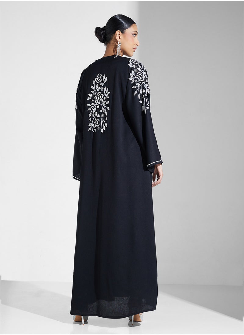 Embellished Flared Sleeve Abaya - pzsku/Z29B5EEB84642B0601A98Z/45/_/1738648108/55f7ad12-09d5-468f-9677-0c569f9fcd39