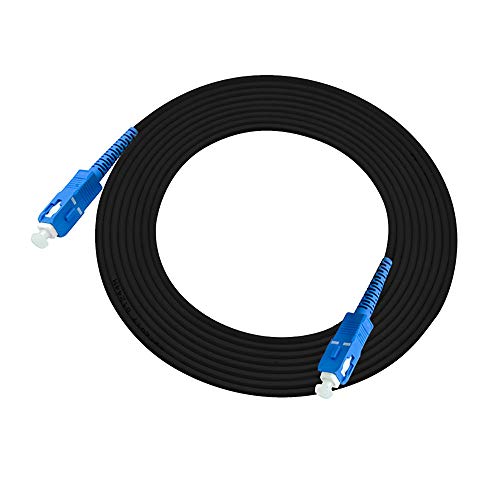 Jeirdus 100M SC Outdoor Armored Simplex SM Fiber Optic Cable Jumper - Optical Patch Cord, Singlemode 9/125, 100Meters (328ft) SC-SC - Image 3