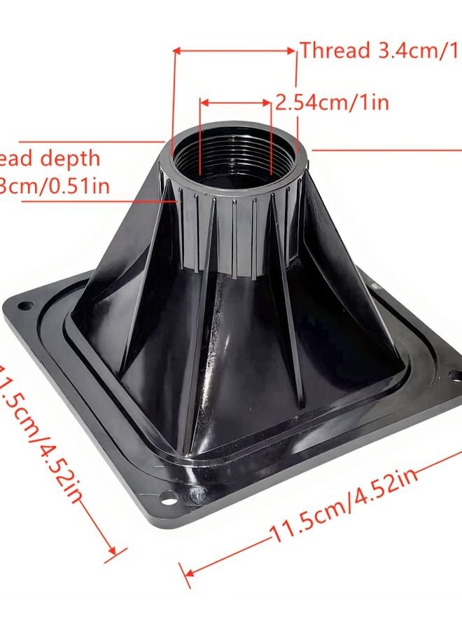 MW115 HORN 4 Inch High Frequency Tweeter Driver ABS Plastic Square Threaded DIY - Image 1