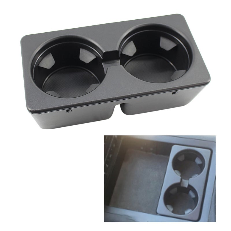 Car Cup Holder Dual Cup Holder Insert Drink Cupholder Interior Drinking Cup Bracket Black for GMC Yukon 07-14 - Image 2