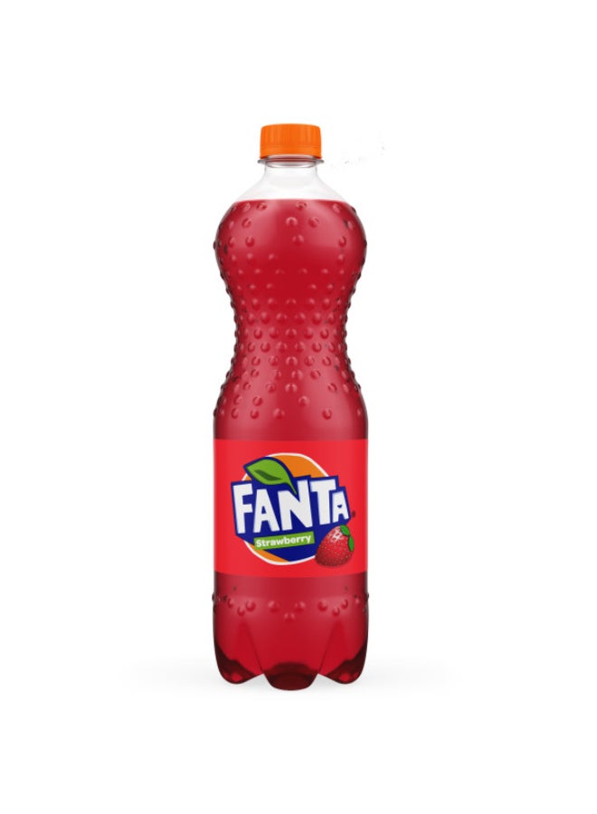 Fanta Strawberry Carbonated Soft Drink Pet Bottle - Image 1